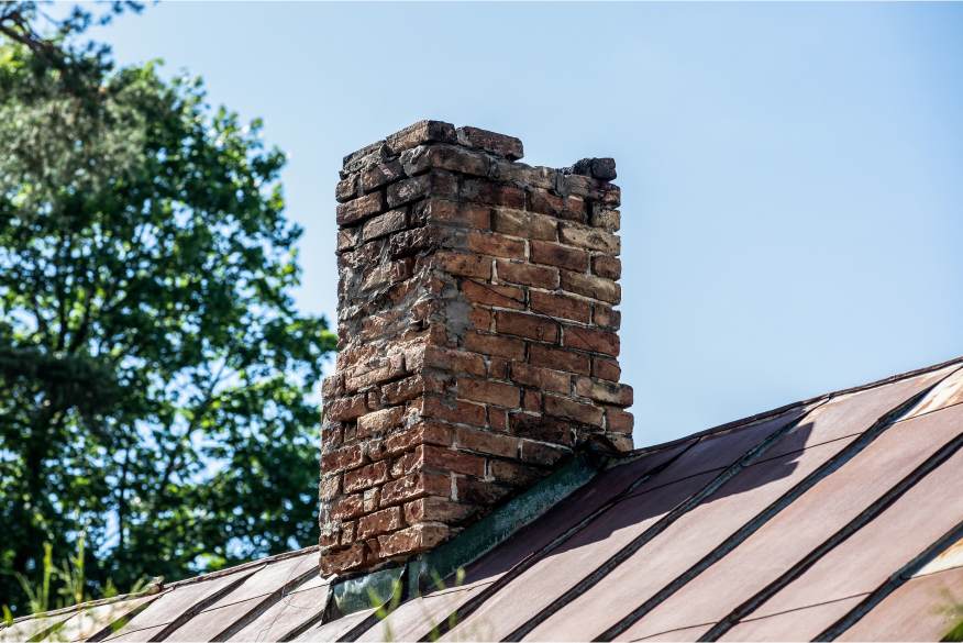 broken chimney