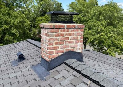 Original image of a double wood burning fireplace sweep and inspection in Sacramento CA.