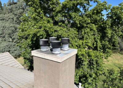 Original image of a fireplace sweep and inspection performed in Sacramento CA.