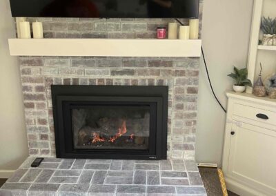 Original image of a gas fireplace service performed in Citrus Heights, CA.